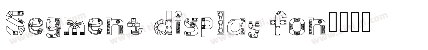 Segment display fon字体转换